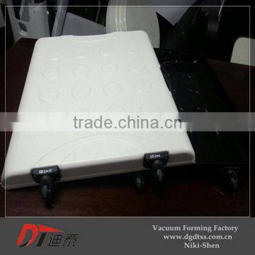 Custom Design White and Black Plastic Oblate Rectangle Suitcase photo-2