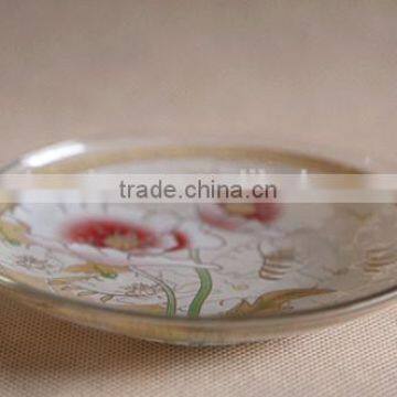 Patterned Glass Plate/Glass Dinner Plates/wholesale Clear Glass Plates photo-5