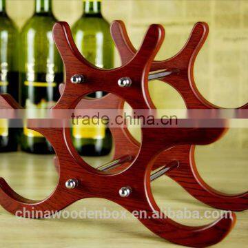 Refinement folding wooden wine shelf