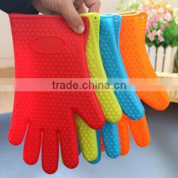 Wholesale Custom Silicone Oven Mitts Heat Resistant Microwave Heated Gloves photo-4