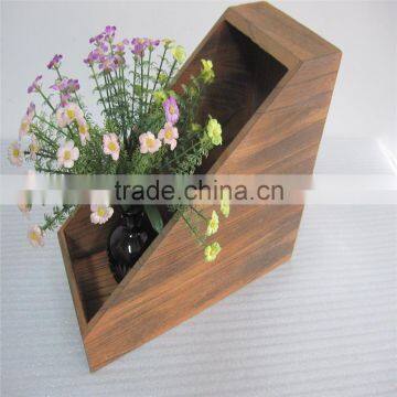 Office Desk Organizer Stationery Set Wood Pen Container File Holder Box photo-2