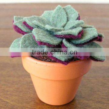 2017 hight quality new products hot sale interior home party decoration handmade felt artificial flower and foliages