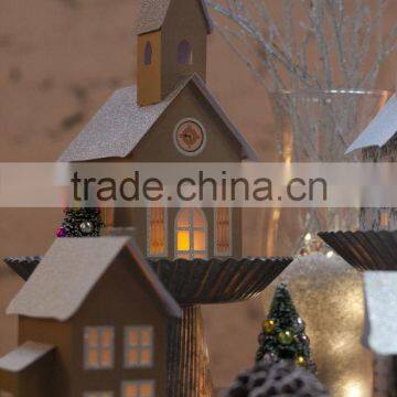 Christmas Village Pop-up Paper Village,church photo-3