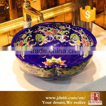 Modern Bathroom Art Basin Ceramic Counter Top Wash Basin photo-5