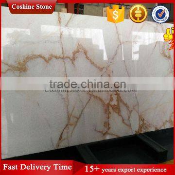 Compatitive price fresh white onyx marble slab