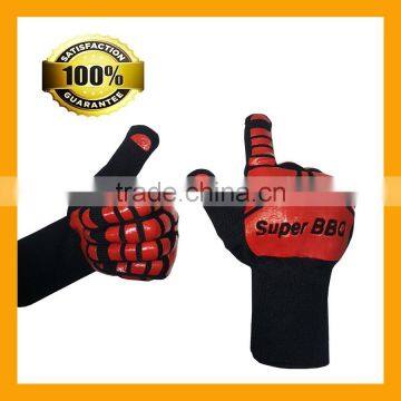 EN407 Certified Outdoor Barbecue Gloves Insulated Heat Resistant Gloves for Food