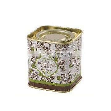 Small Square Loose Tea Tin Box photo-5