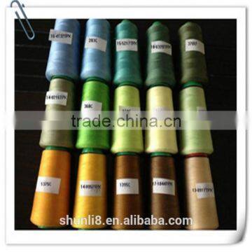 100% Spun Polyester Sewing Thread the Size and Color of Which Can be Customized