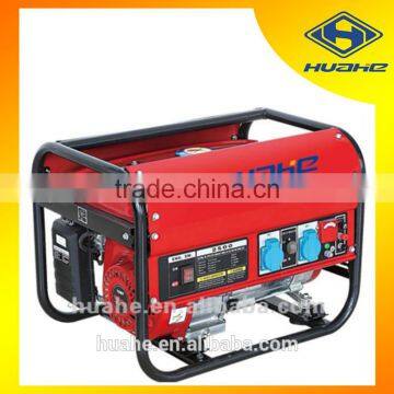 5.5hp gasoline generator set 2kw with hand start petrol engine