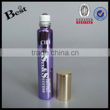 Best Sellers Cosmetic Packaging Purple UV Glass Bottle Roll on 8ml High Quality Silk Screen Printing Roll on Tube Perfume Bottle photo-2