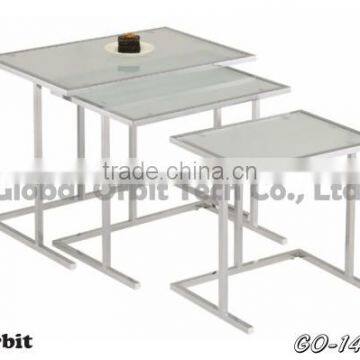Durable Round Glass Coffee Table, Office Tempered Glass Convenient Table photo-5