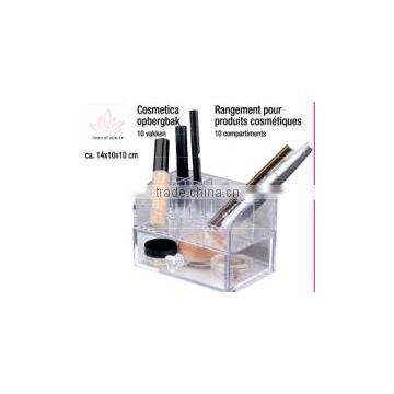 creative design girls' gifts plastic OEM clear PS/ acrylic cosmetic box