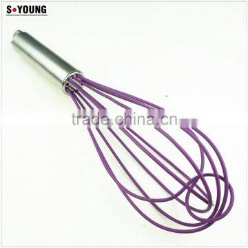 13044 Whisk Silicone Milk and Egg Whisk Heat Resistant Non-Stick With Stainless Steel Handle photo-2