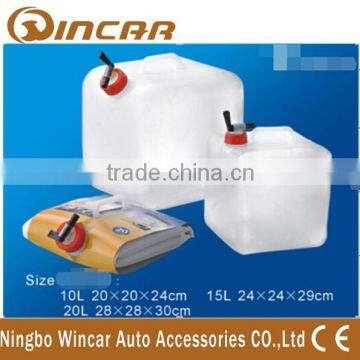 Food-approved LDPE Material Collapsible Water Container / Foldable Water Carrier