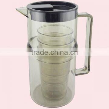 1800ml Drinking Set Insulated Plastic Cooler Water Jug Set With 4 Cup photo-2