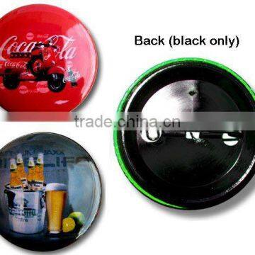 High resolution photo print BUTTON PIN promotional advertising giveaway