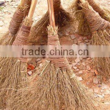 grass broom bamboo broom for garden use