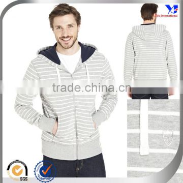 Zip up strips color good price fahion brand hoody