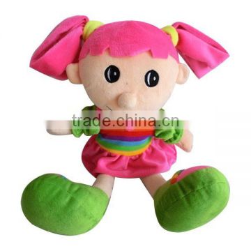 Special pretty personalized long hair plush girl doll