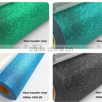 Glitter PU Textile Vinyl Heat Transfer Sheets photo-5