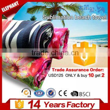 100% Cotton Digital Printing Beach Towel With Logo photo-2