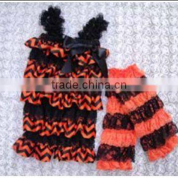 2016 Chian Product and Wholesale Halloween Set With Romper and Tops and Legging Warmer for Baby photo-2
