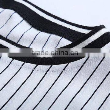 Stripe Fitted Ladies Suit Design Dress Women Wear photo-5