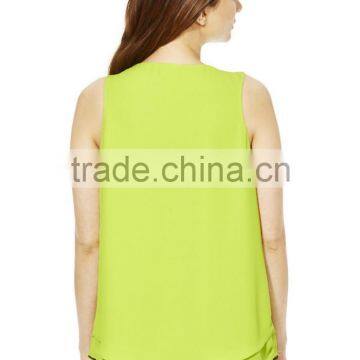 Plus Size Design Double Layer Swing Vest Cheap Tank Tops photo-2