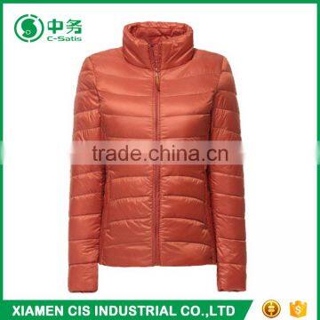 Popular Style Pink Color Women Ultralight Goose Down Jacket for Winter photo-4