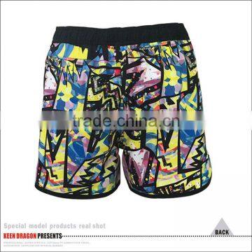 New Style 100% Polyester Custom Logo Swim Shorts Men photo-5