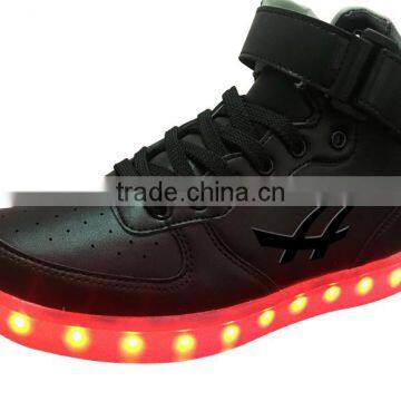 new PU high quality leather shoes LED lights shoes LED sport shoe