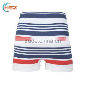 HSZ-0044 Comfort Breathable 2017 Sexy Crazy Underwear For Black Men Vintage Striped Boxer Seamless Briefs Shorts Fabric photo-5