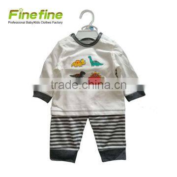 2017 New Design Baby Clothes Wholesale Baby Boys Sleep Set 2 Pieces Baby Boy Pajamas photo-4