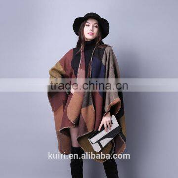 2017 New Style High Quality Classic Big Plaid Cashmere Scarf Women Grid Silk Scarf Lady Soft Shawl