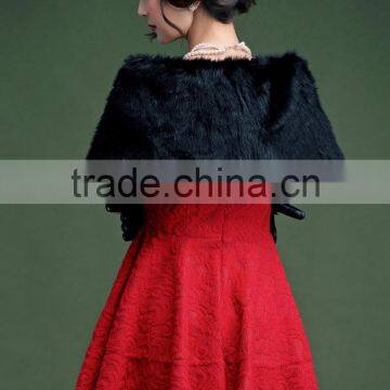 Wraps Faux Fur Bridal Wraps New Winter Wedding Microfiber Dress Fur Shawl Bride Plush Kanjian Warm Knot Bridesmaid Activities photo-4