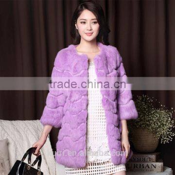 Plus Sizes Winter New Women's Fur Coats Elegant Slim Rex Rabbit Fur Coats Long Fur Jackets Rabbit Coats photo-2