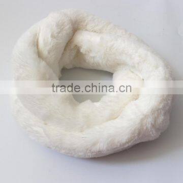 Myfur Customize Wholesale Fashion Design Trendy Circular Fake Fur Soild Color Neck Scarf photo-4