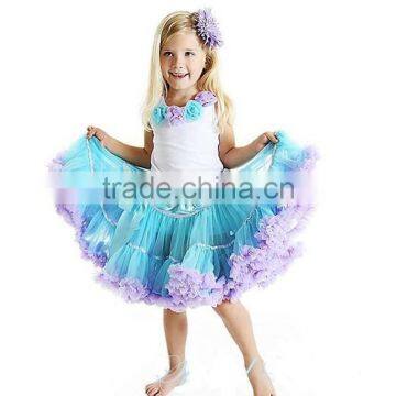 2014Hot Sale!Multicolors Lovely Baby Girls Fluffy Chiffon Pettiskirts Fashion Girl's Multi Colors Pettiskirts photo-2
