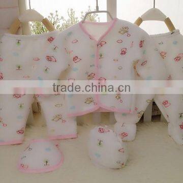 Wholesales spring printing baby clothes romper set