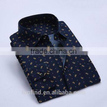 Yiwu Factory OEM High Quality Cotton Shirt Elegant for Men 2016 photo-3