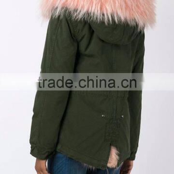 Shandao OEM New Fashion Slim Fit Custom Winter Long Sleeve Faux Fur Coat photo-4