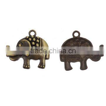 Zinc Based Alloy Charms Elephant Animal Antique Bronze photo-3