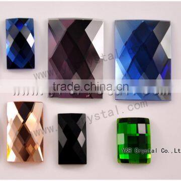 Crystal Glass Stones,flat Polished Stones,flat Mirror Stones for Jewelry