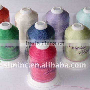 100% Polyester filament embroidery thread