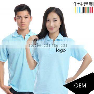 OEM Cheaper Custom Logo Printing Couple Golf Short Sleeve DIY Polo T-Shirt for Advertising and Promotion