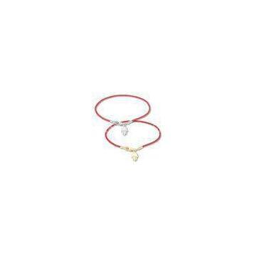 925 Sterling Silver Fashion Bangle Bracelet Gold Plated Bracelet