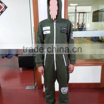65/35 polyester cotton custom onesie one piece jumpsuit