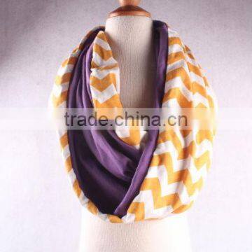 2014 new fashion scarf knitting patterns for girls/adults attractive adorable design chevron winter scarf