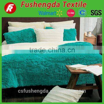 warm winter bedding quilt long hair with filling