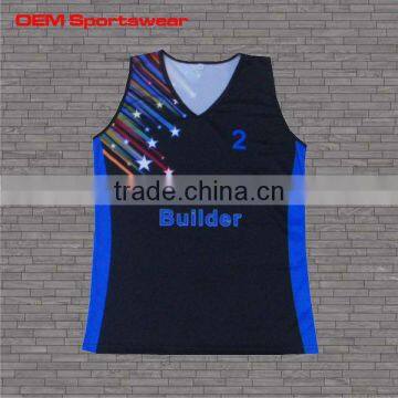 Dye sublimation gym singlets custom tank top